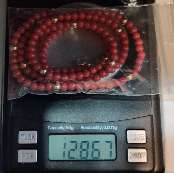 Vintage Genuine Mediterranean Oxblood Red Coral Necklace 10k gold clasp - Picture 11 of 16